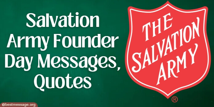 Salvation Army Founder's Day Messages, Quotes