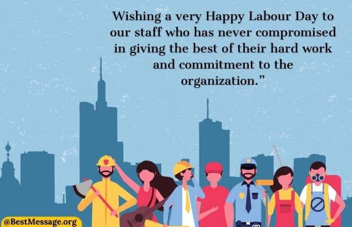 Labor Day Wishes to Employees