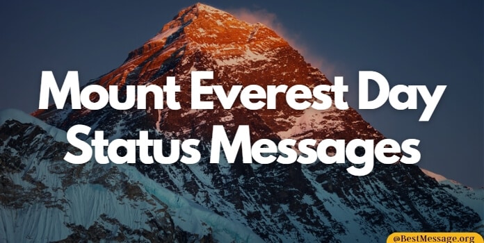 Mount Everest Day Messages, Quotes, Captions