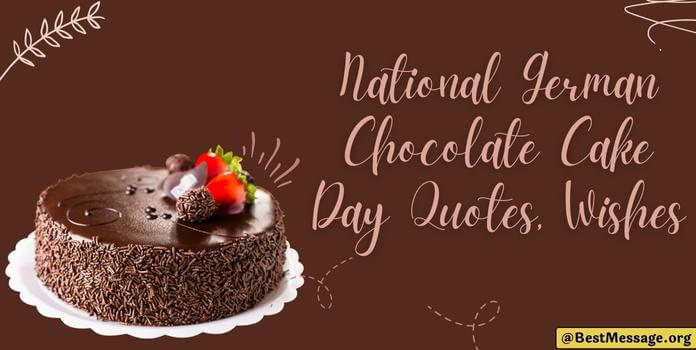German Chocolate Cake Day messages image