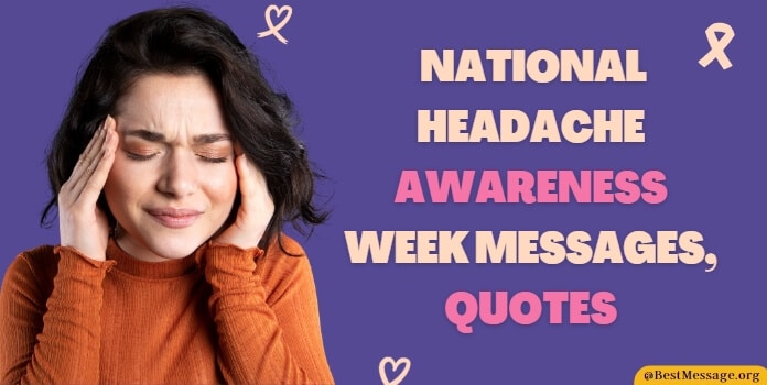 National Headache Awareness Week Messages quotes