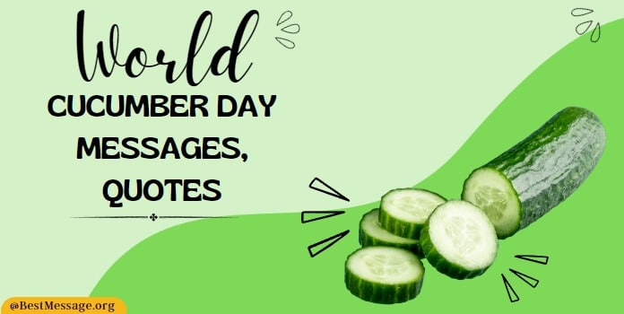 World Cucumber Day Messages quotes