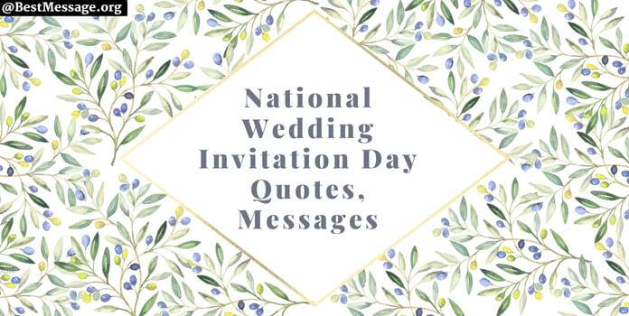 Wedding Invitation Day Wishes, Messages