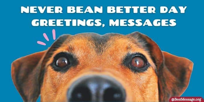 Never Bean Better Day Wishes, Messages