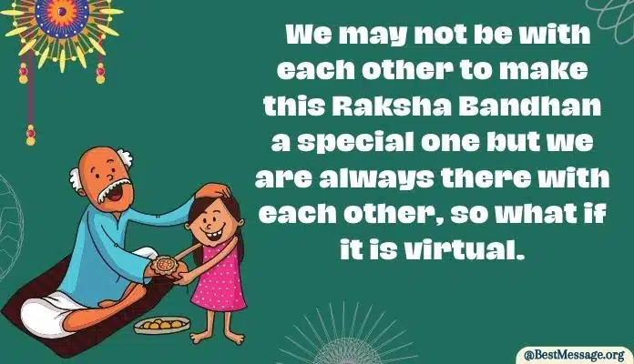 Virtual Rakhi Message Wishes