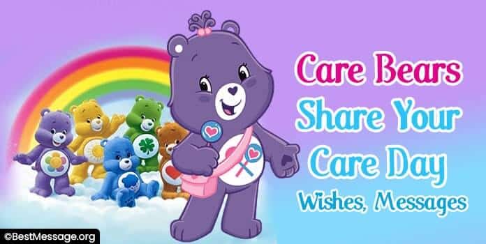 Care Bears Share Your Care Day Wishes, Quotes
