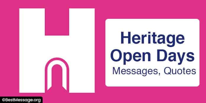 Heritage Open Days Messages, Quotes