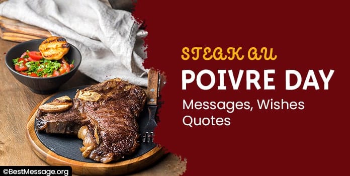 Steak Au Poivre Day Messages, Wishes