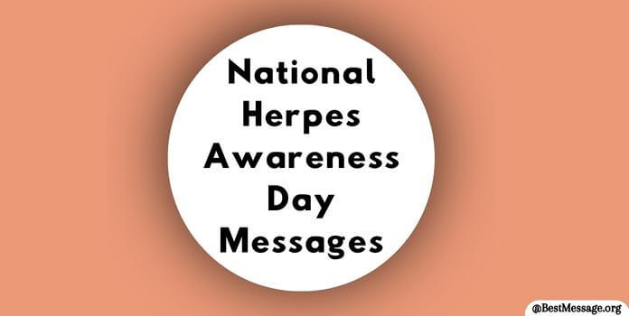 National Herpes Awareness Day Messages, wishes