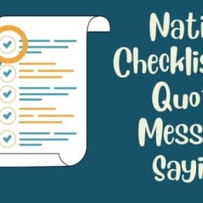 National Checklist Day Quotes, Messages, Sayings