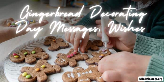 Gingerbread Decorating Day Messages Image