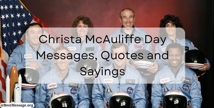 Christa McAuliffe Day Messages, Quotes