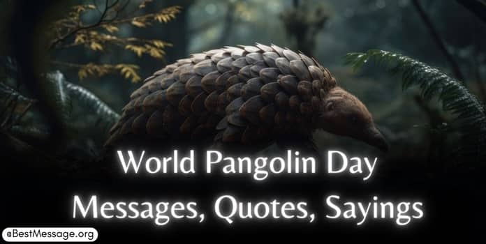 World Pangolin Day Messages Quotes